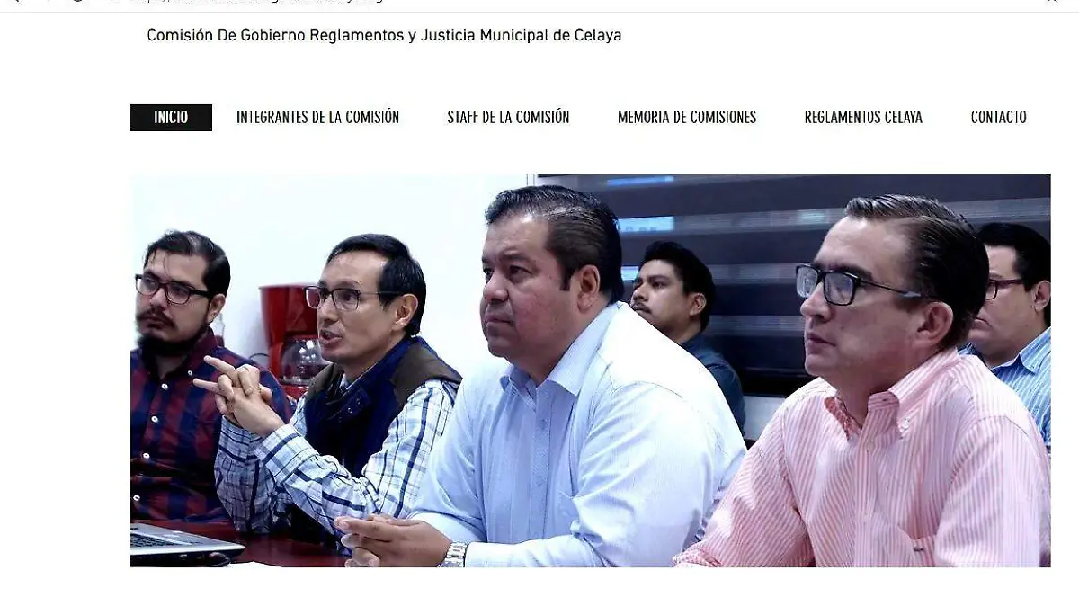 Página Comisión Regalmentos