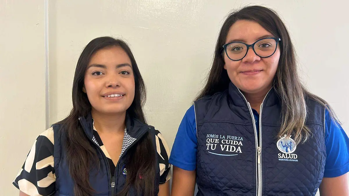 María Teresa Ruiz Aguilar y María Fernanda Escamilla Gonzáles, encargadas del programa Menstruación Digna