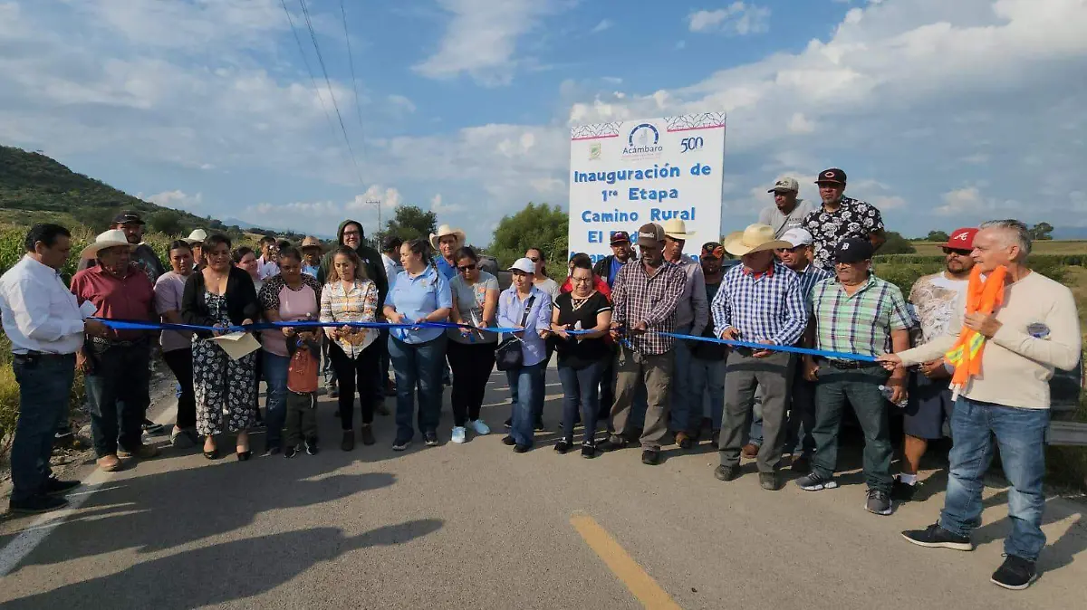 Inauguran primera etapa del acceso al Rodeo, Acámbaro