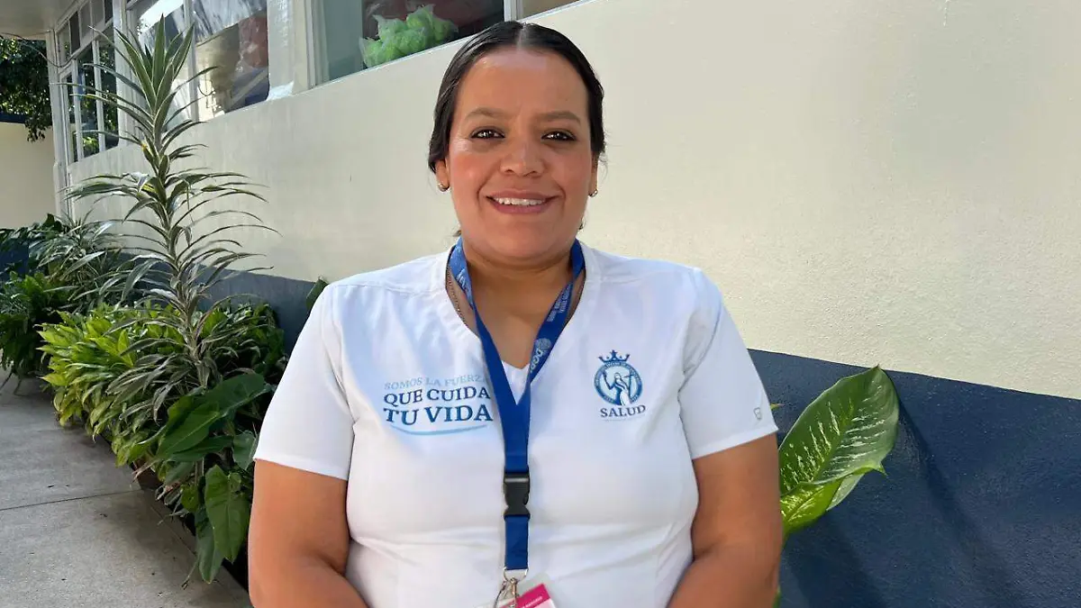 Juliana Castro, enfermera auxiliar del programa del cáncer de la mujer en la Jurisdiccion sanitaria III