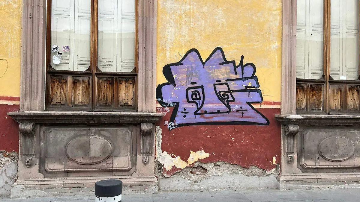 Grafitti Sobre la calle de Guadalupe