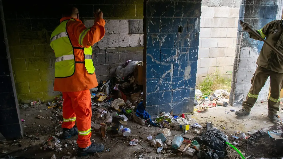 Las viviendas invadidas eran utilizadas para almacenar residuos que ponían en riesgo a la población.