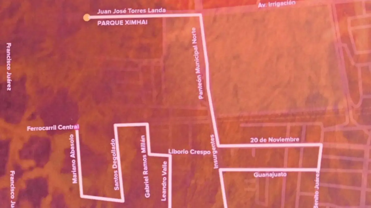 Este 2025 se modificó la ruta incluyendo al barrio de Santiaguito. 