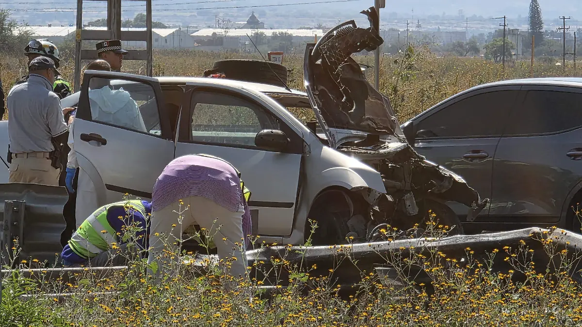 Fallece en choque en la autopista Celaya-Querétaro