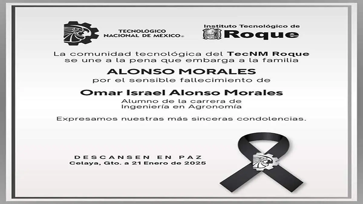 Omar Israel era estudiante del Tec de Roque.