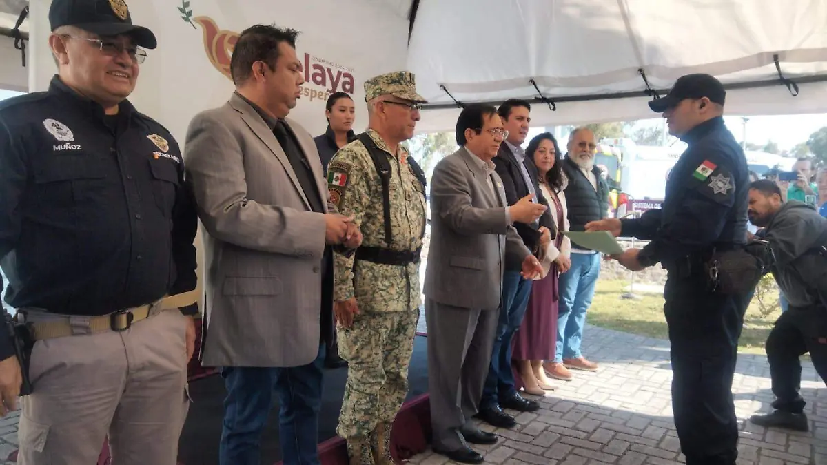 Reconocen a Policías Municipales de Celaya por su trabajo. 