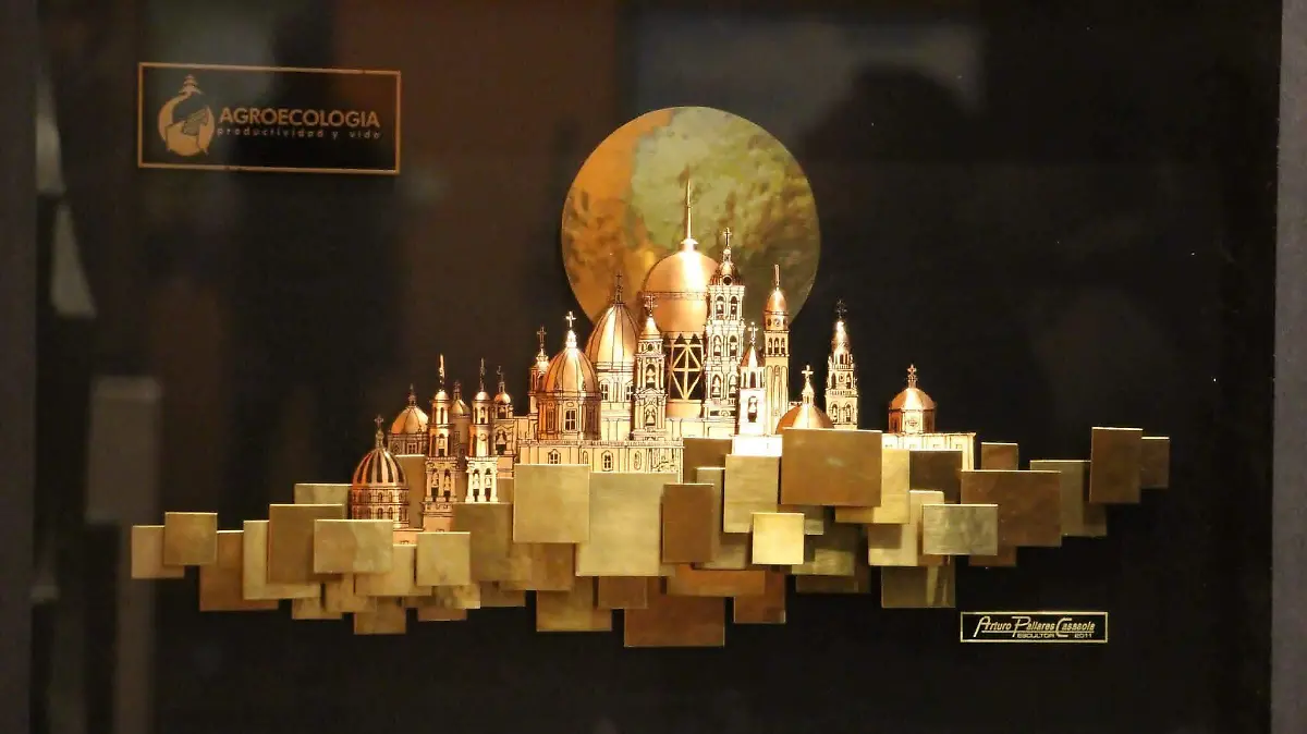 Escultura que forma parte de la exposición.