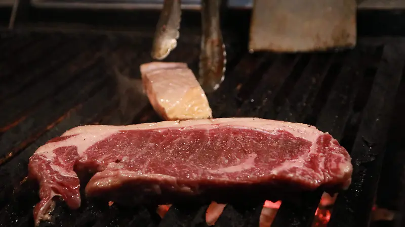 La carne es es corte estilo americano