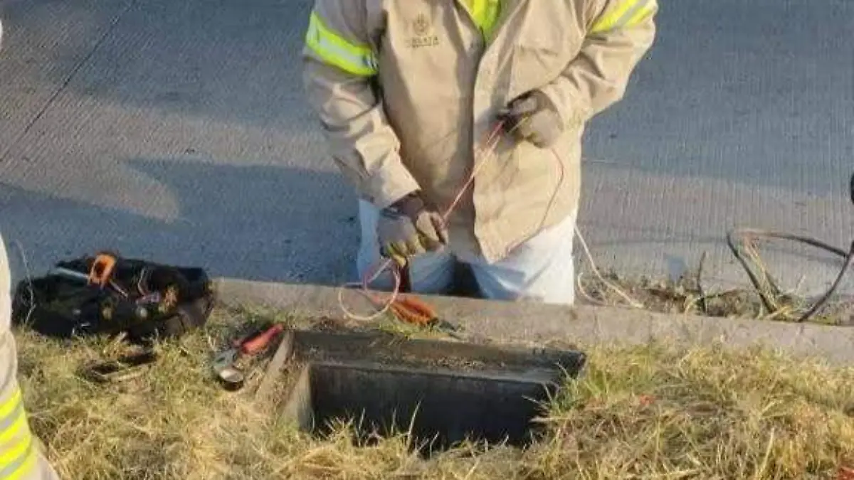 Se han robado 600 metros de cable que daña el funcionamiento de los semáforos.