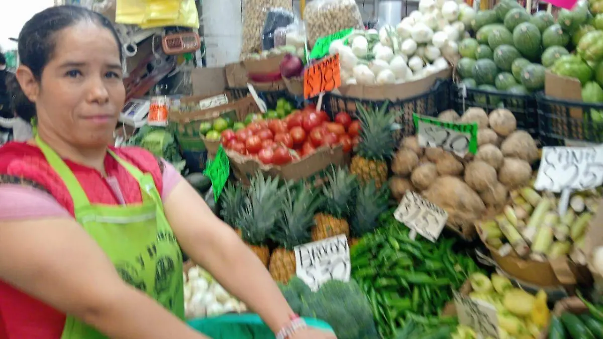 Fátima Oliva, comerciante del Mercado Hidalgo