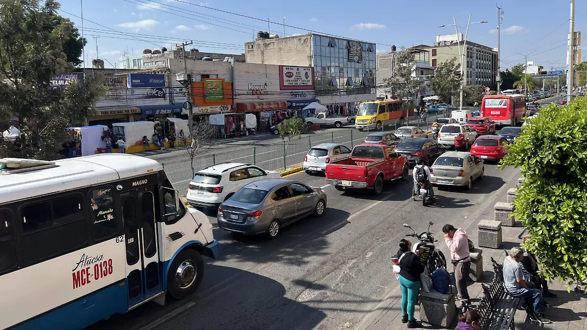 Zona del Boulevard Adolfo López Mateos, dónde se concentra una gran parte del tráfico vehicular