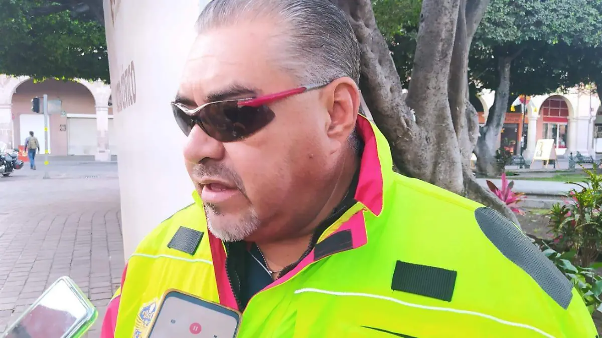 El director de Protección Civil y Bomberos de Celaya, Salomón Ocampo Mendoza.