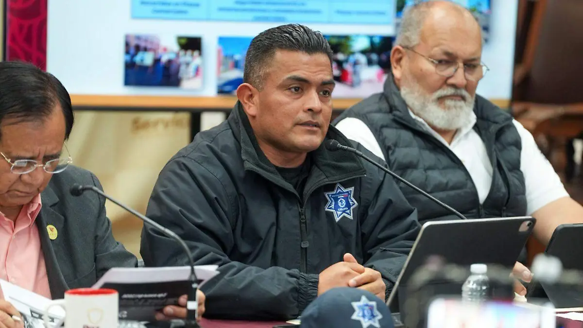 Bernardo Rafael Cajero Reyes, director de la Policía Municipal de Celaya