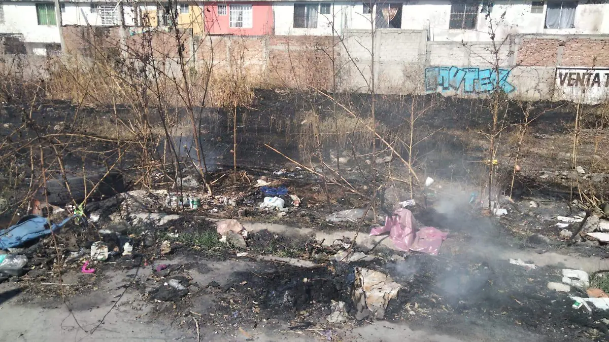 El incendio de un baldío en la avenida México-Japón causa alarma entre vecinos de tres colonias.
