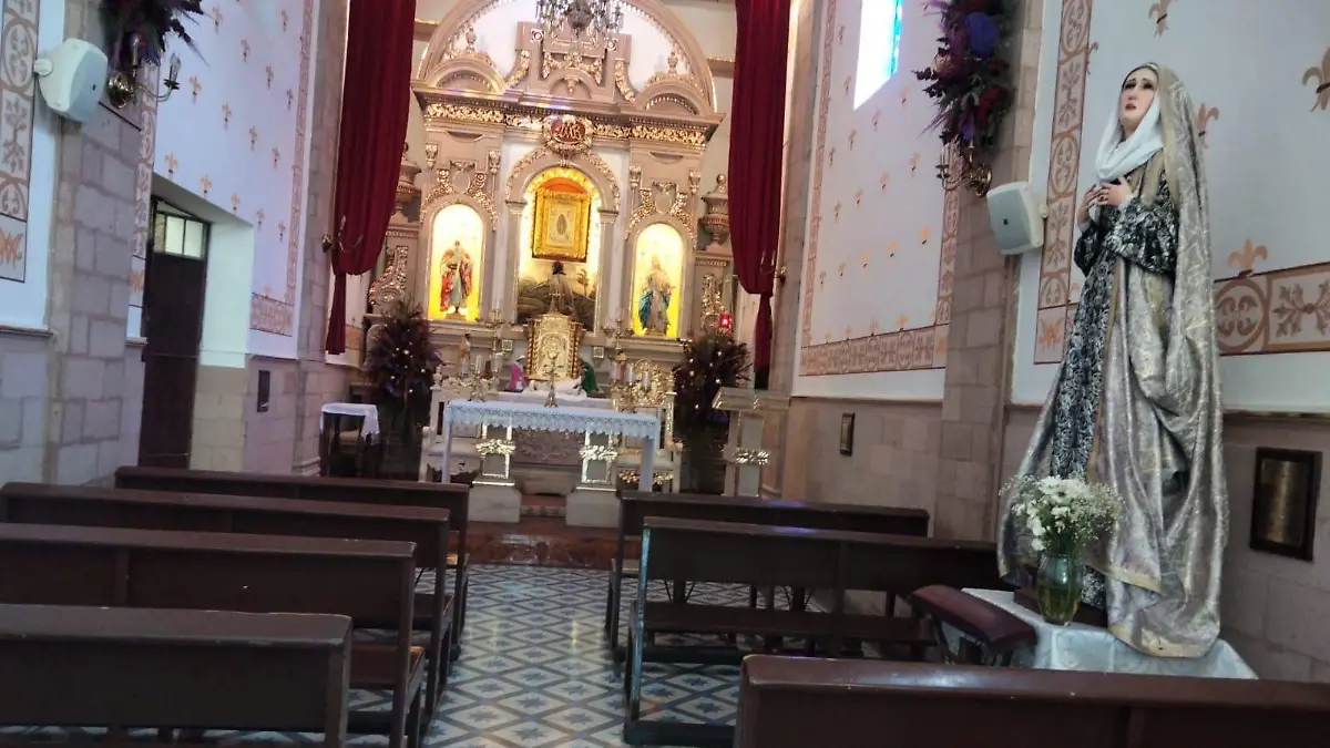 Interior del Templo de Tierras Negras, donde se llevará acabo la festividad