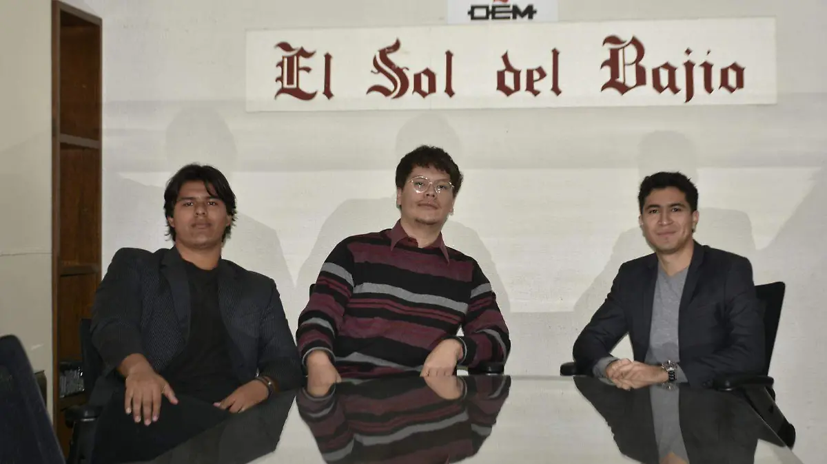 Gabriel Rivera, Daniel Beltrán y Eduardo Ruiz visitaron las instalaciones del periódico El Sol del Bajío para platicarnos sobre su próxima presentación y proyecto musical.
