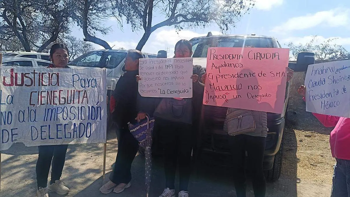 Habitantes de La Cieneguita se manifestaron para exigir el respeto a los resultados de sus elecciones comunitarias