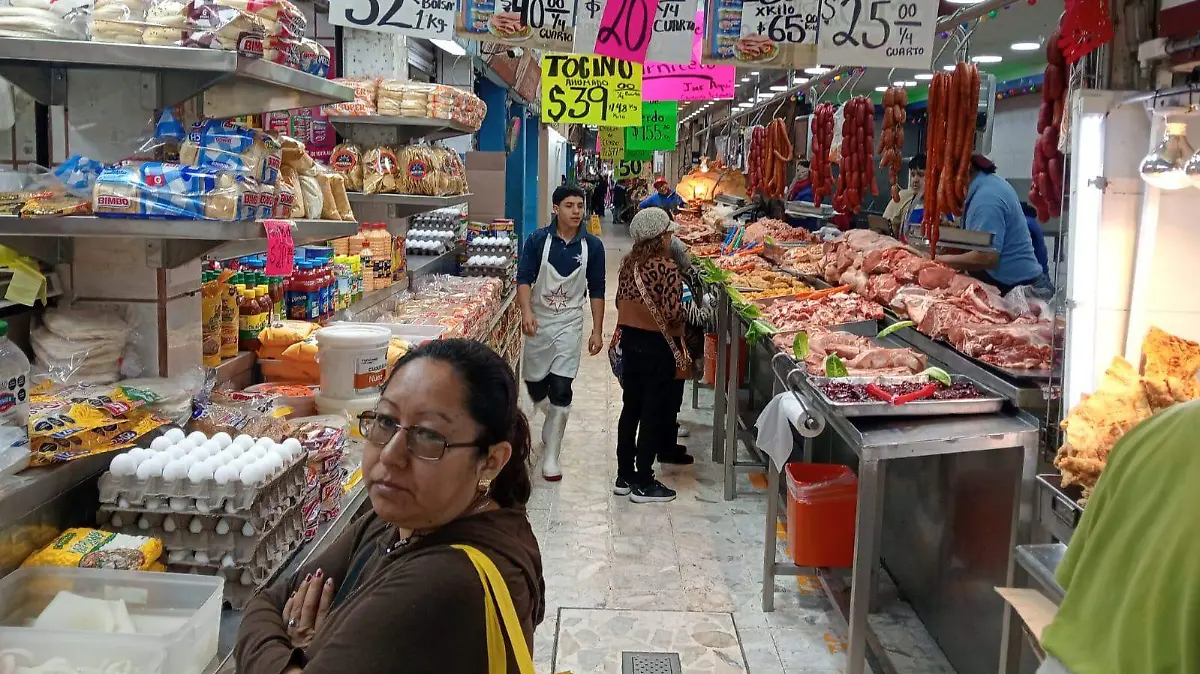 Aún en la venta de carnes y verduras ha disminuido la clientela.