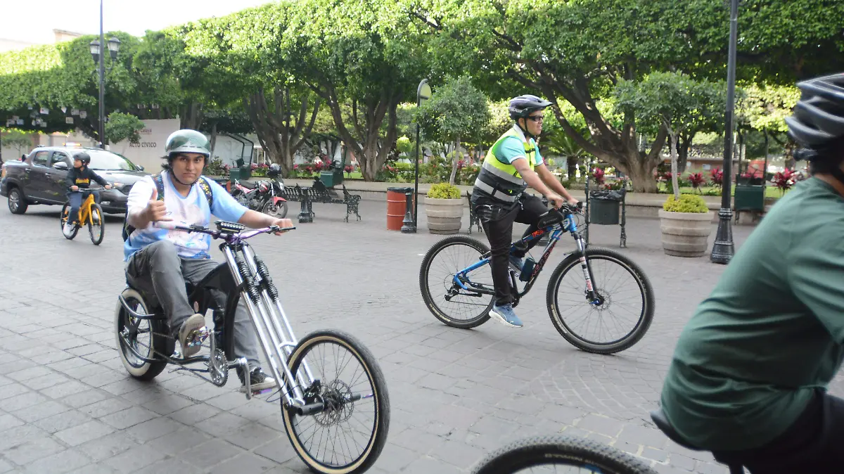 Se ven biciclietas....