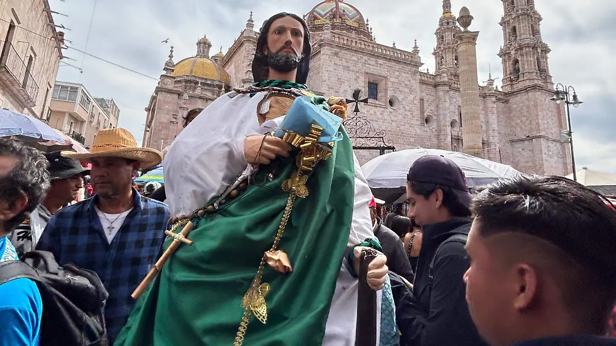 La llegada de la imagen a la catedral de la virgen de Nuestra Señora de San Juan de los Lagos.