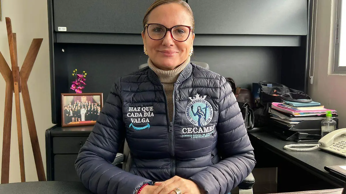 Por parte de la CECAMED la comisionada estatal, Adriana Tinoco Aviña