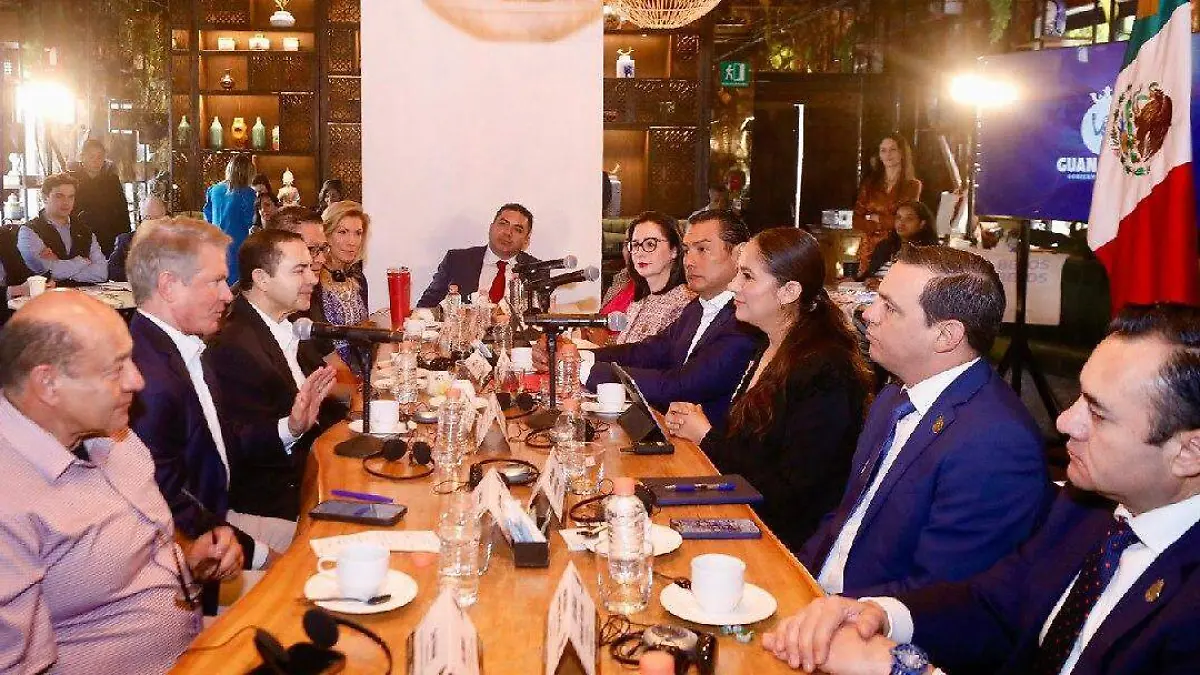 La gobernadora Libia Dennise García Muñoz Ledo expuso los ejes de economía, migración y seguridad