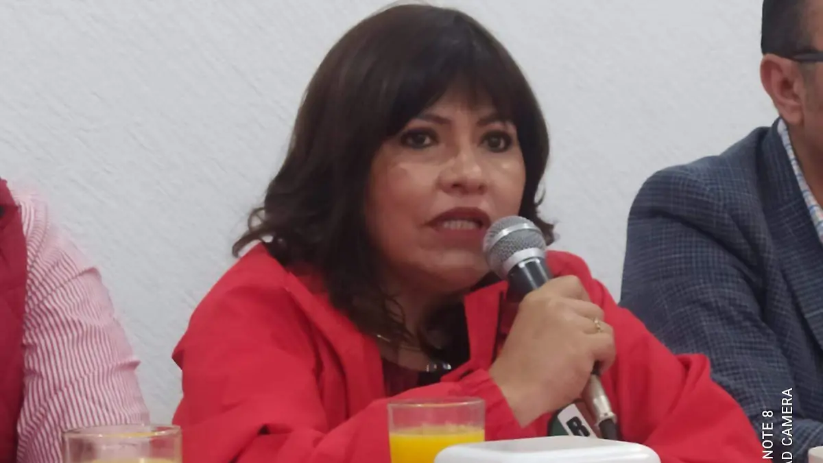 La dirigente estatal del PRI, Ruth Noemí Tiscareño