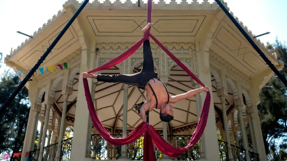 A lo largo de su trayectoria, este talentoso personaje ha tomado cursos y diplomados de artes circenses, de multiaparatos aéreos, danza contemporánea entre otros.