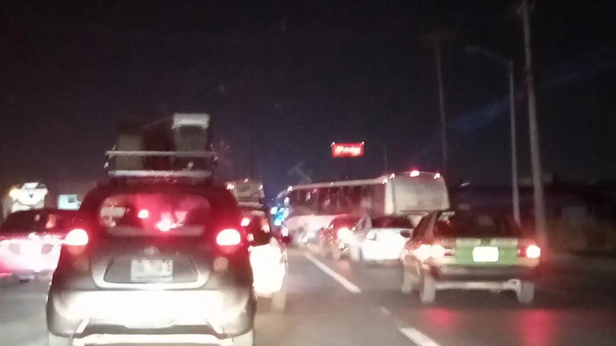 El conflicto vial se vio en la zona.