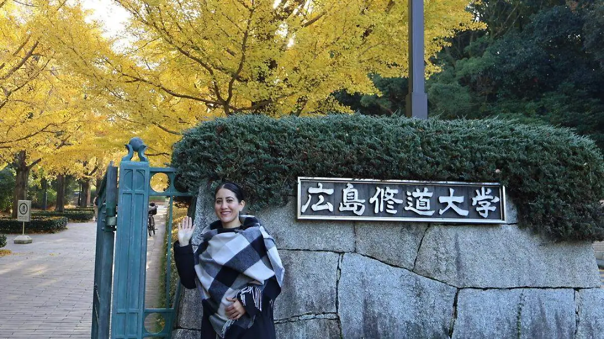 Desde Japón, Heira Valdez desarrolla investigación internacional en Hiroshima Shudo University y visita Mazda global