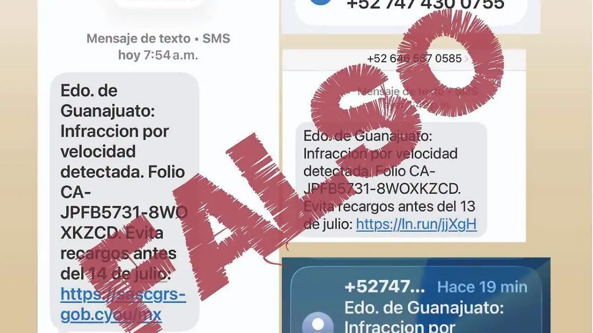 MENSAJES FALSOS