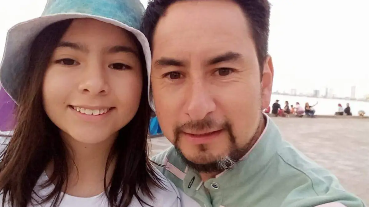 Rubén Torres y su hija