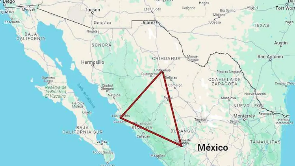 Triángulo Dorado maps