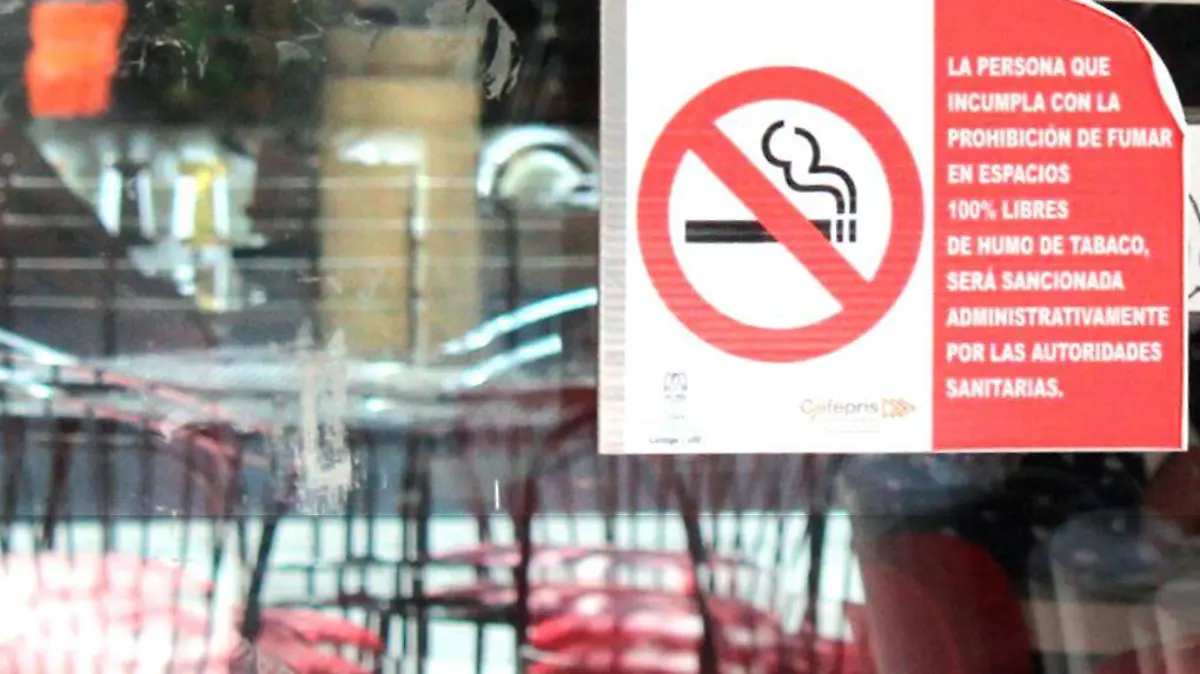 letrero no fumar
