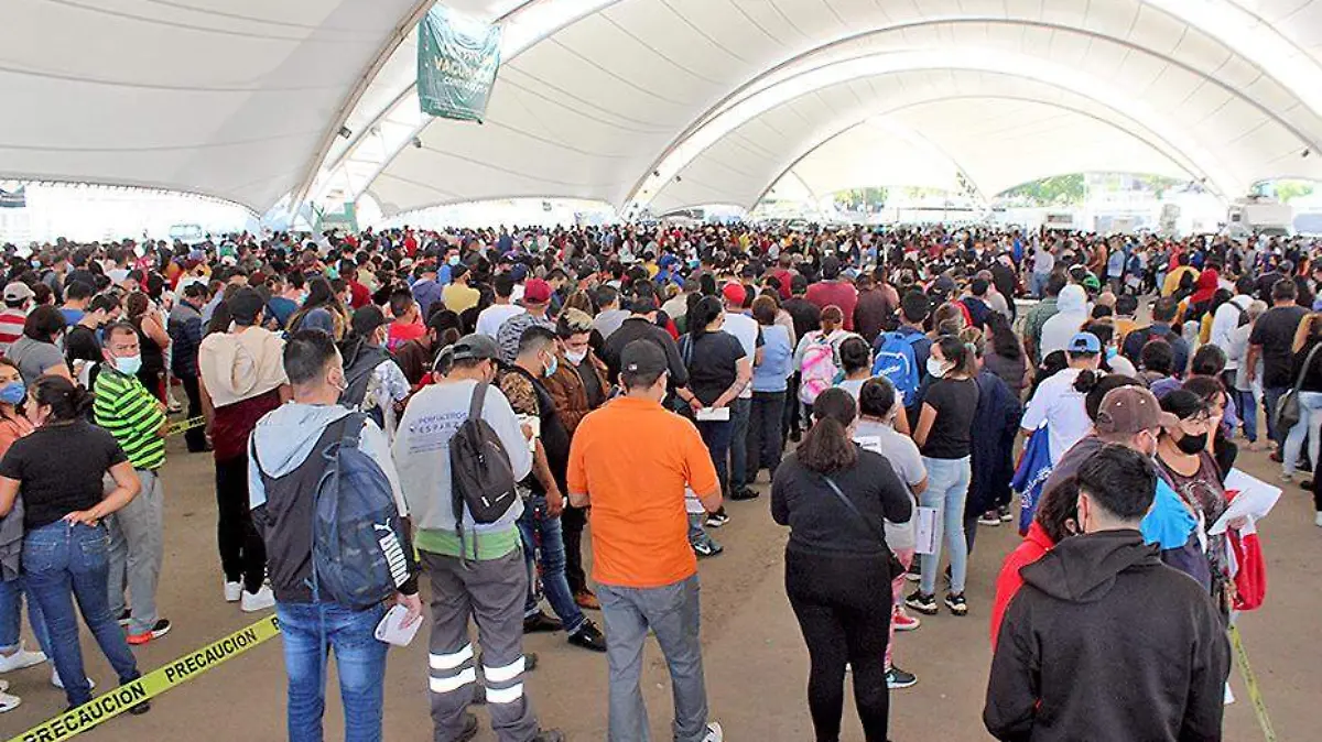 personas en campaña de vacunacion