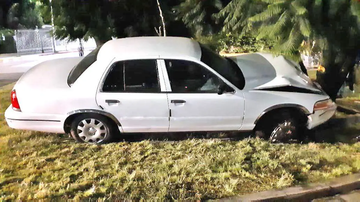 auto choca contra arbol