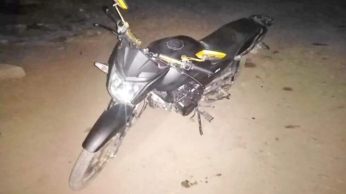 motocicleta del robo frustrado