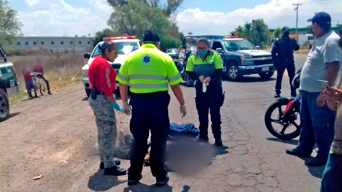 Motociclista herido
