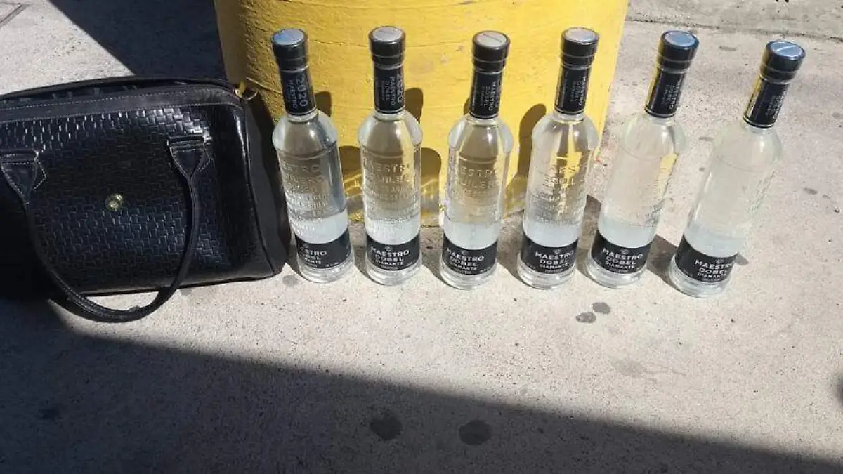 Botellas de tequila robadas