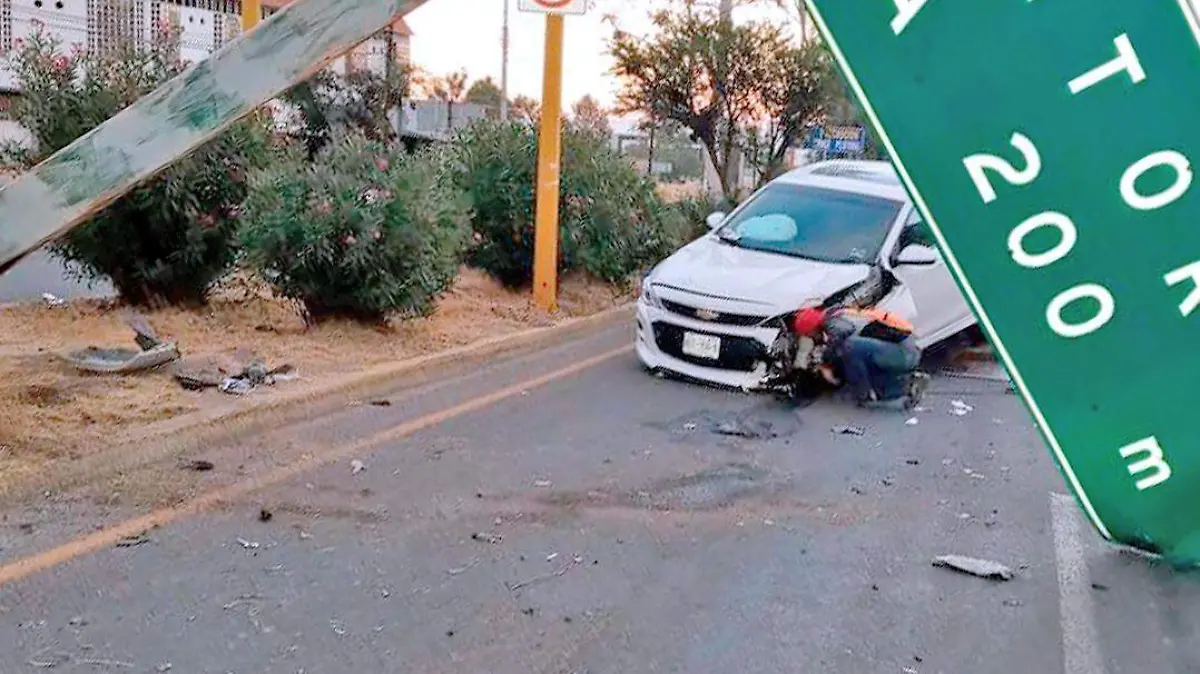 choque frente al cereso