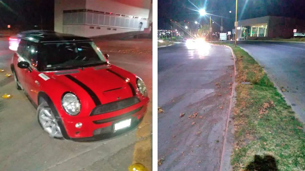 auto se impacta vs camellon