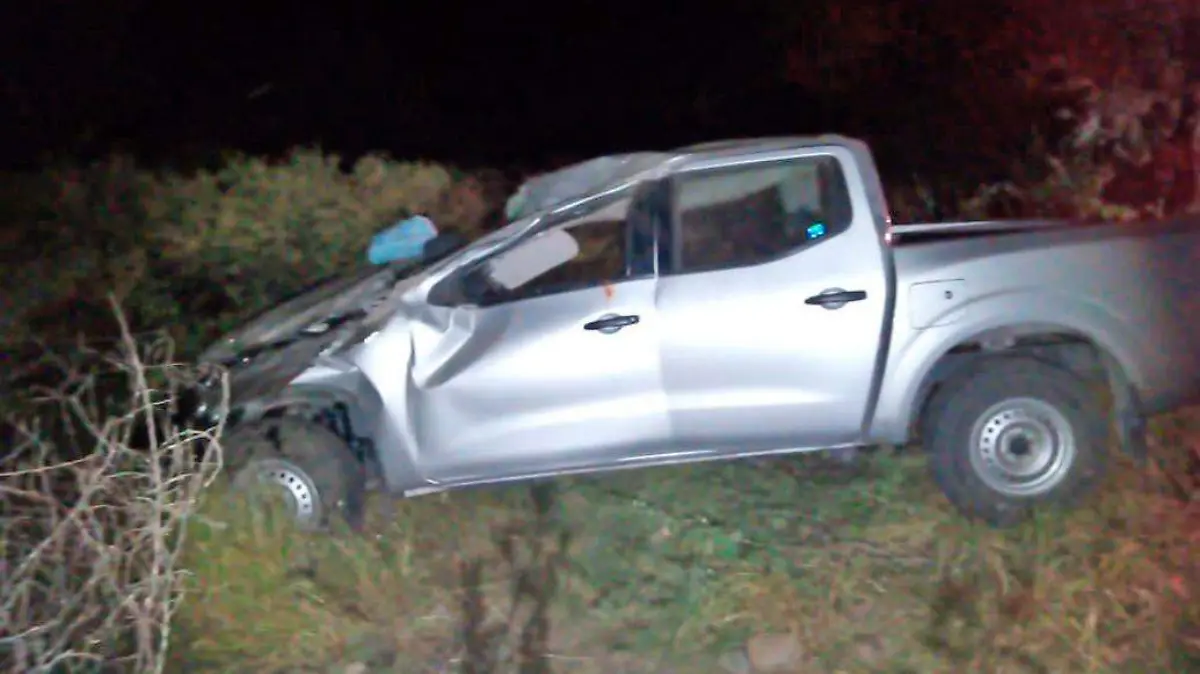 camioneta accidentada