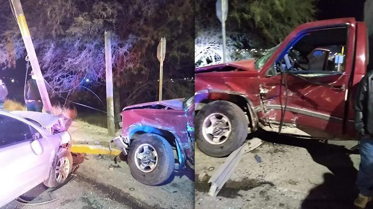 Choque auto y poste 2