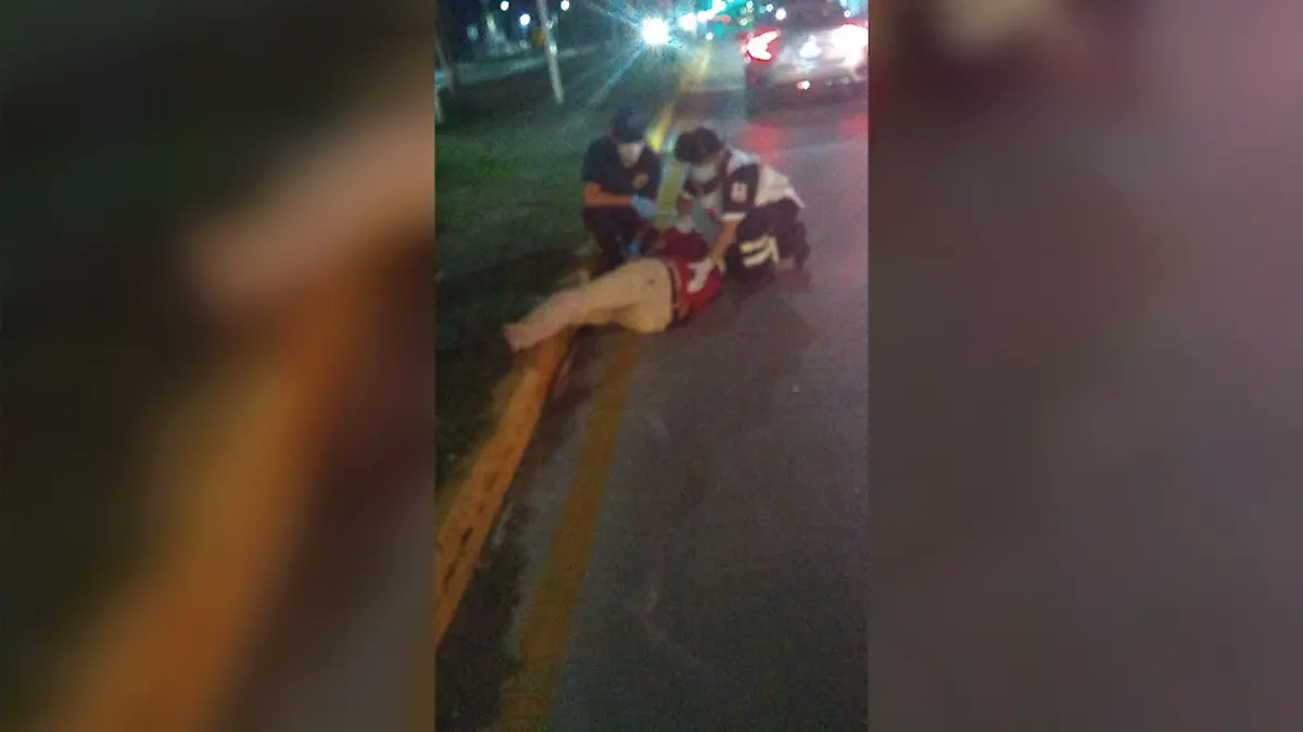 Peatón atropellado por taxista