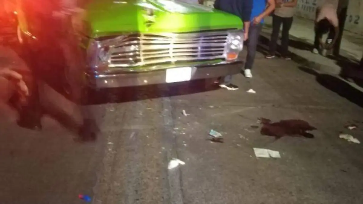 Camioneta choque