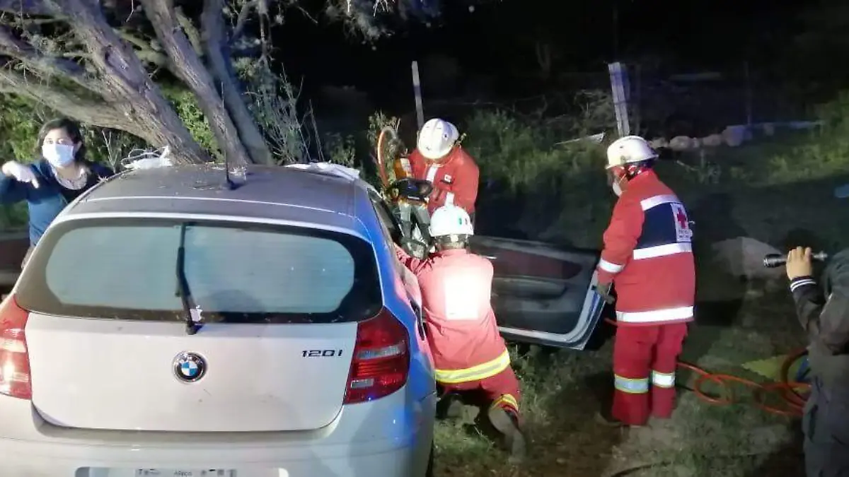 Choque contra árbol