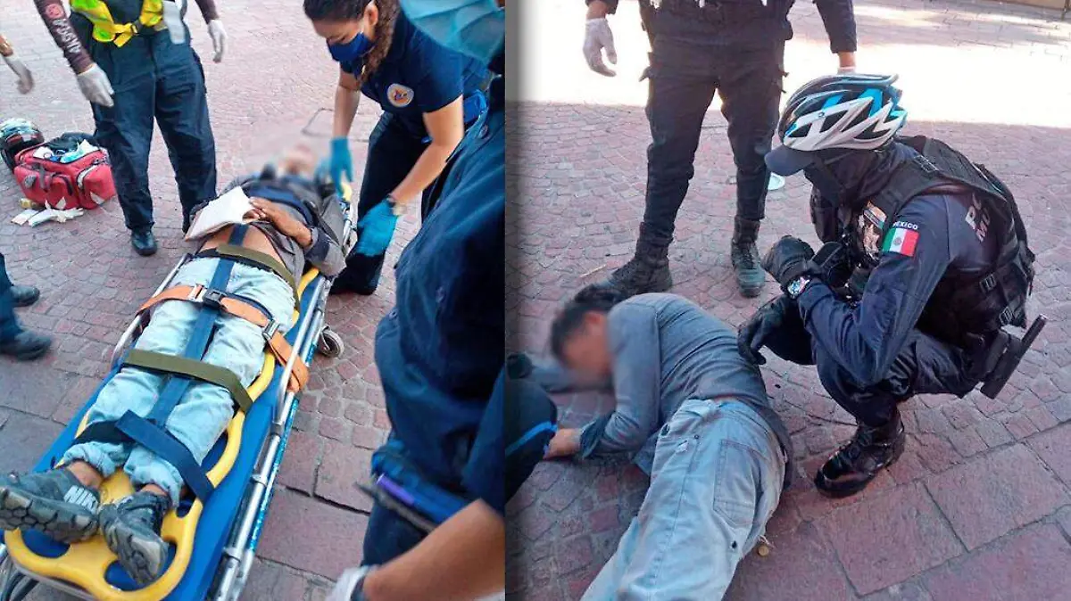 hombre cae de 10 mt