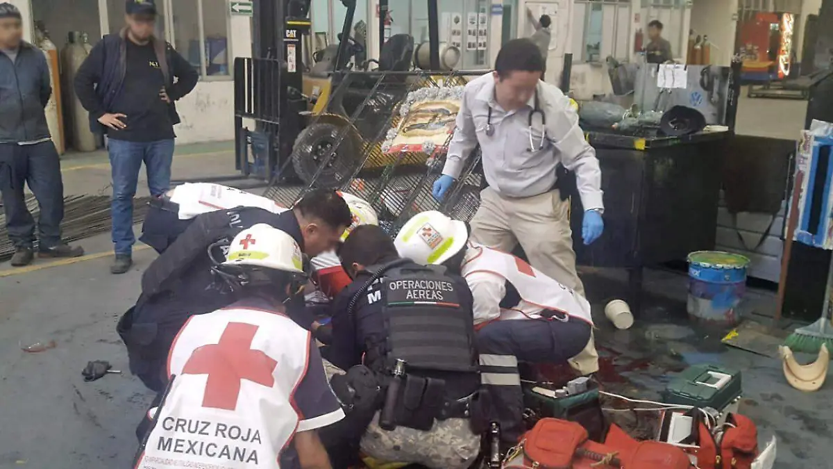 accidente laboral aplasta a obrero