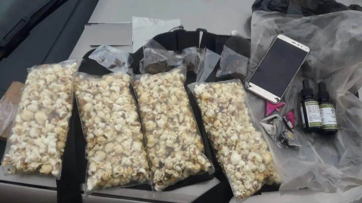 Palomitas con marihuana