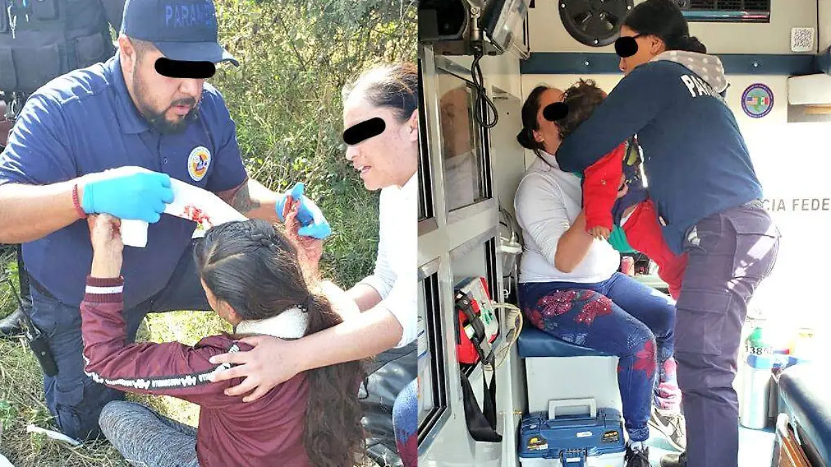 Heridos auto vs poste